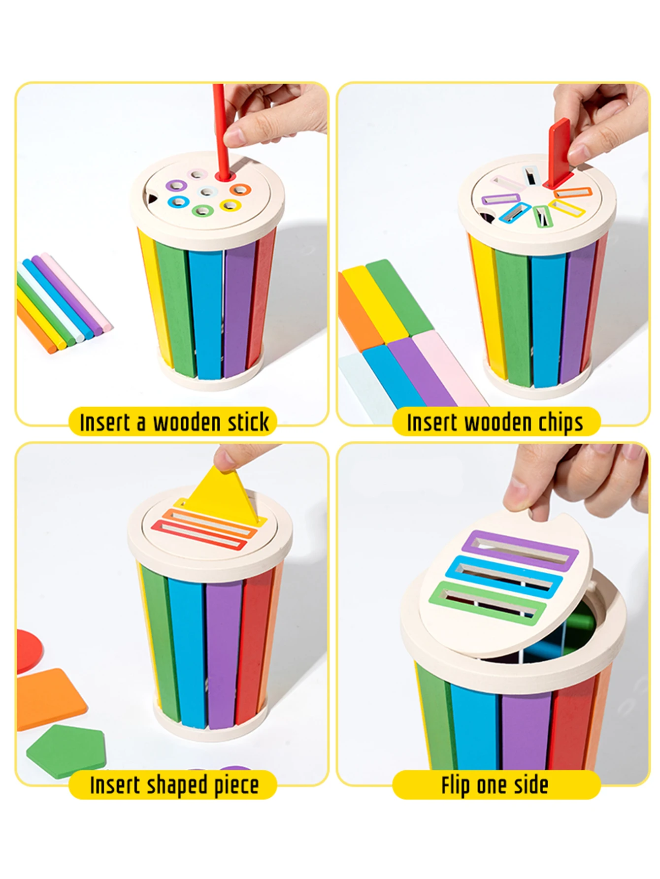 ألعاب مطابقة لفرز الألوان من مونتيسوري لعبة التعرف على الأشكال الخشبية للأطفال تعلم الرياضيات ألعاب تعليمية للأطفال الصغار هدايا محرك دقيقة