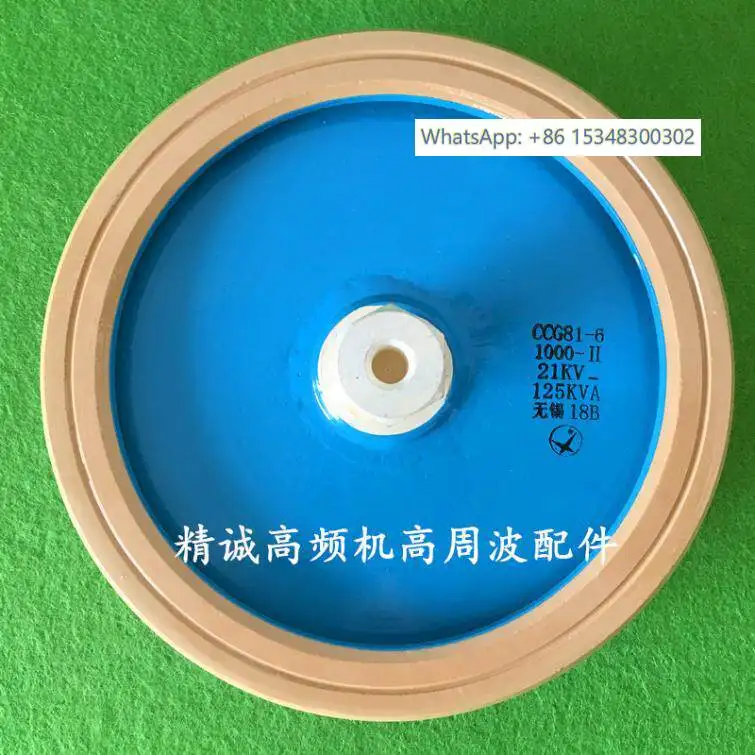 CCG81-6 1000PF/1000P/1000K 21KV/20KV 125KVA Capacitor Cerâmico de Alta Tensão
