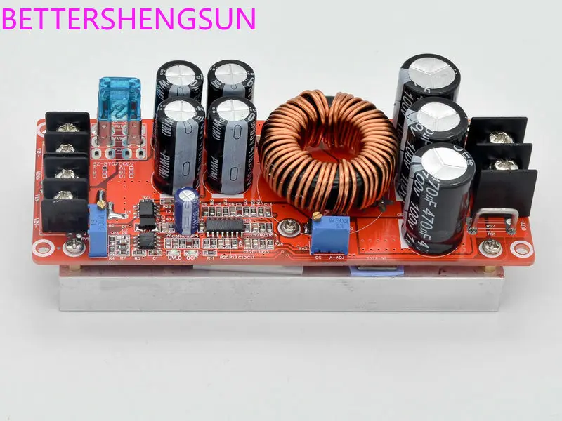 NEW 1200W high power DC-DC boost constant voltage constant current adjustable vehicle charging power module