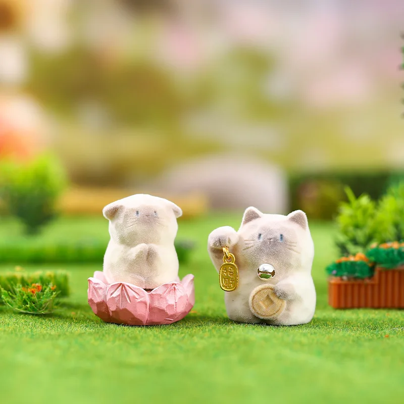 

Mini Pet Cat Pai Emotion Flocking Material Series Blind Box Home Furnishings Cute Model Ornament Toy Mystery Box Surprise Gifts