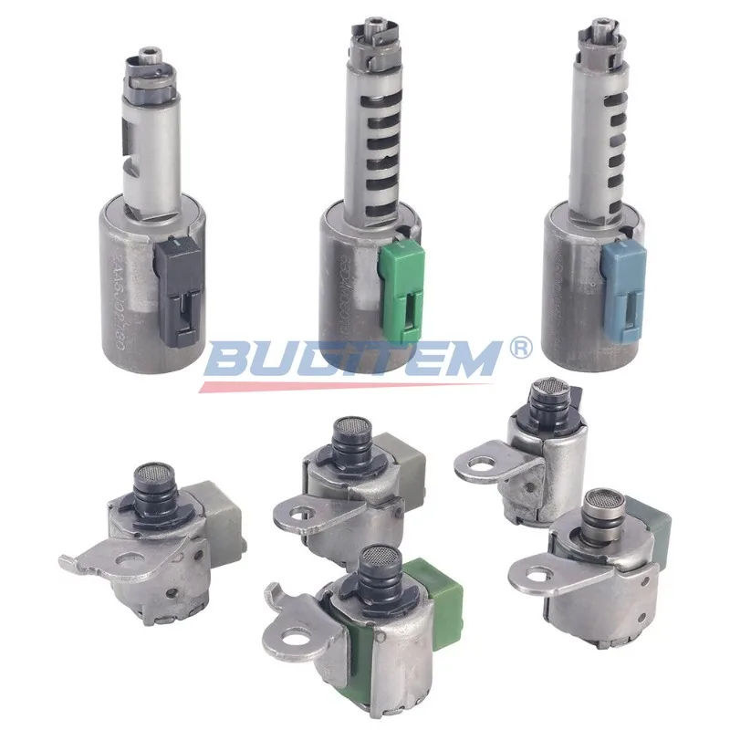 8PCS Automatic Transmission Solenoids Valve Set AW55-50SN AW55-51SN AF33-5 AW235 RE5F22A For S60 S80 S40 C30 V50 V70 Suzuki XL7