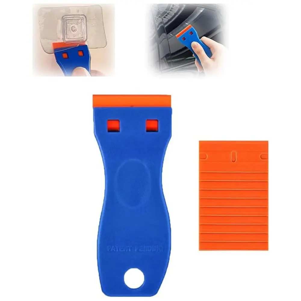 Pala multifuncional para quitar pegamento, eliminación de vidrio, espátula removedora de manchas de plástico, herramientas de película para coche, limpieza del hogar