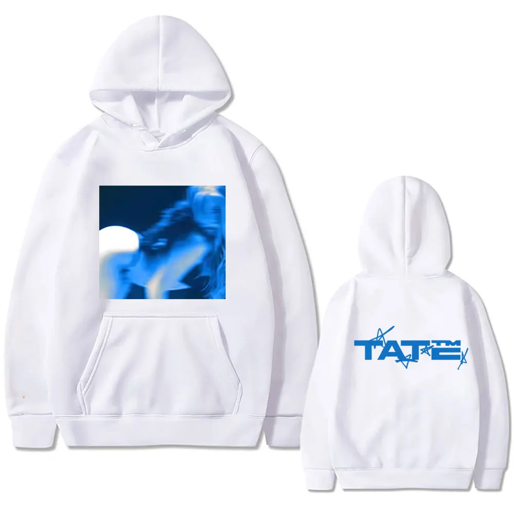 Tate Mcrae TiT لألبوم Tat جرافيك هوديي قريب جدًا إلى ماذا ملكة جمال المملية جولة هوديس الرجال النساء موضة موسيقى البوب البلوز