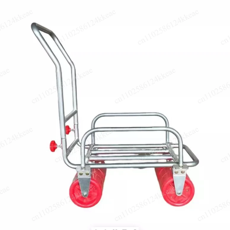 Wide double row plastic wheel trolley greenhouse field vegetable melon fruit picking truck quagmire ground marketing pull