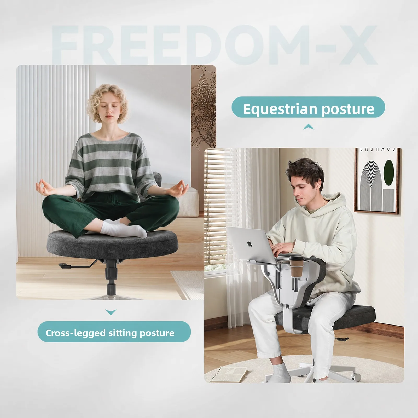 Freedom-X Freedom Chair Youth Edition Leisure Office Study  Ergonomic  Computer