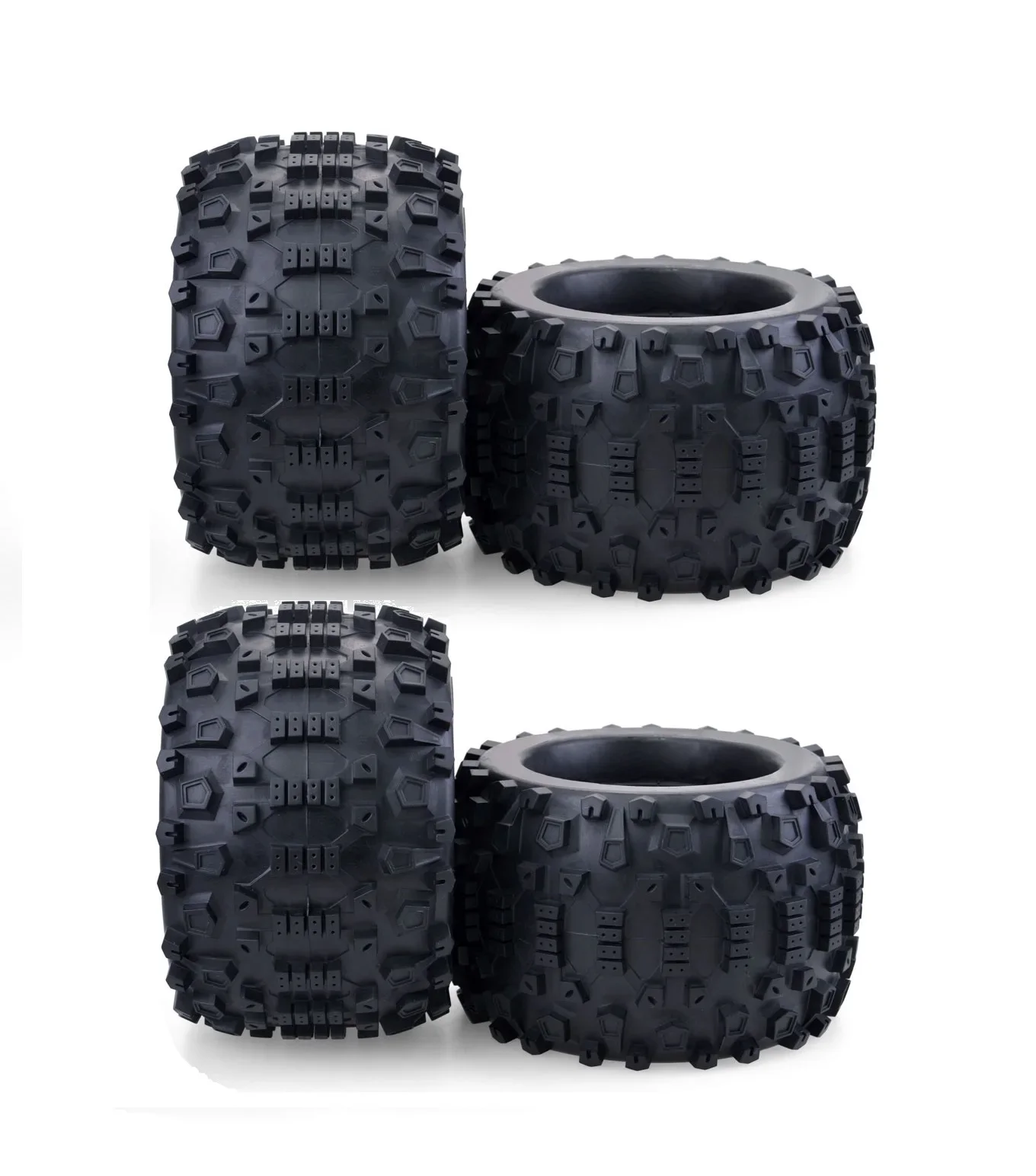 ZD 2PCS RC Wheel Tires 170MM Monster Truck Wheels Tire 17mm Hub Hex for 1/8 RC Car Off-Road HPI Redcat Rovan Savage Racing Cars