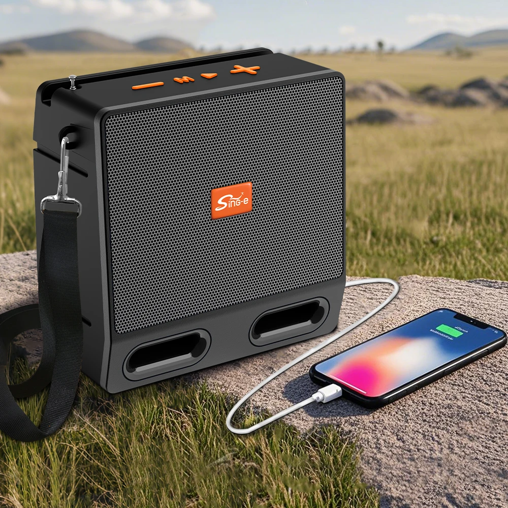 ZQS-829 متعدد الوظائف شحن الطاقة الشمسية سمّاعات بلوتوث أداة الطوارئ USB شحن دعم/FM/AM/NOAA/WB DAB راديو منزلي