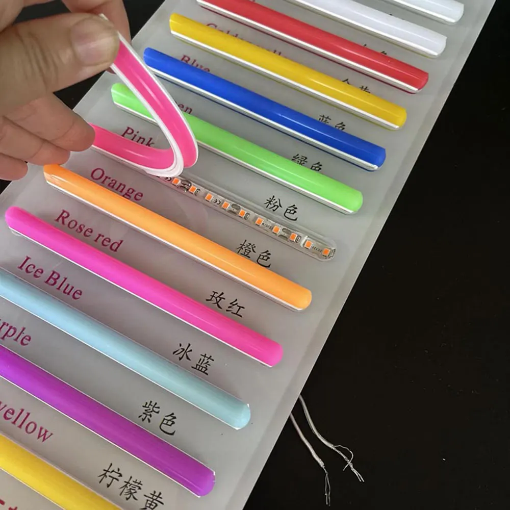 6mm separater flexibler biegbarer LED-Neonlicht streifen 12V 120 120leds/m LED-Streifen, geeignet zur Herstellung von LED-Muster markierungen