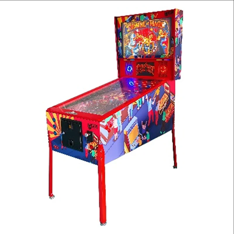 Pinball Machine, Mini Tabletop Vertical Pull Rod Bead Dispenser for Home Playroom Kids Room Arcade Coin Operated