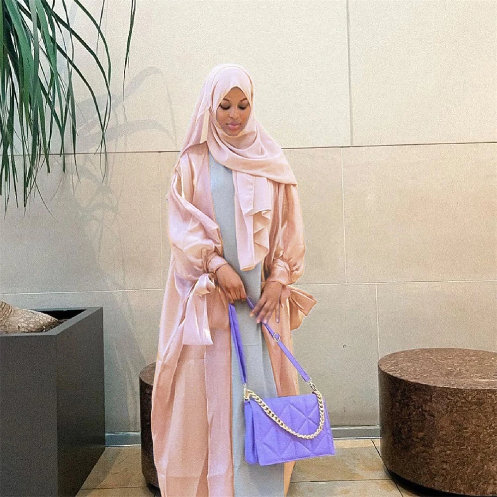 Eid Muslim Abaya for Women Bat Sleeve Cardigan Dresses Jalabiya Modest Arab Long Robe Ramadan Dubai Abayas Kaftan Saudi Vestidos