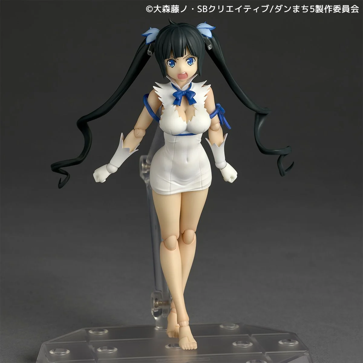 Origina l Echt Kaiyodo Acchion/Poppen Revoltech Dungeon Ni Deai Wo Motomeru's Wa Machigatteiru Darou Ka Hestia H=130mm en y techniek ft