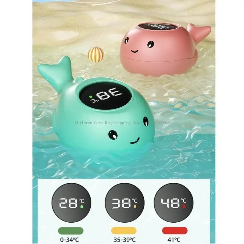 Convenient Water Thermometer for Bath Time Kids Baby Showerig Water Temp Monitor