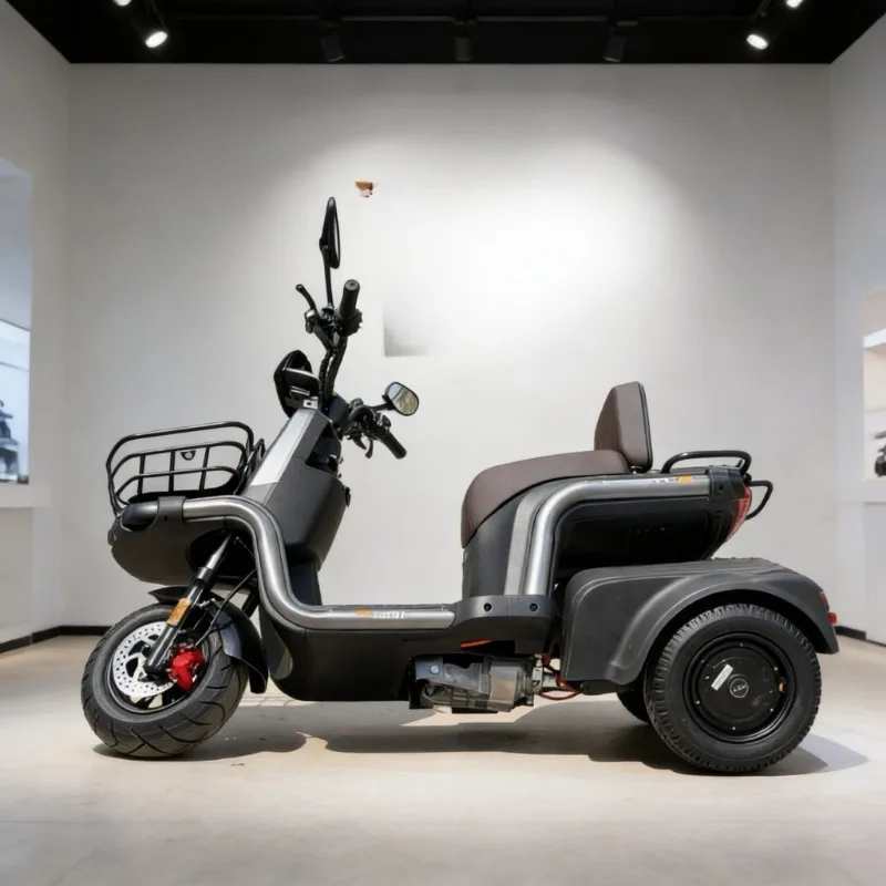 Electric tricycle long battery life side load design 4 seconds speed intelligent