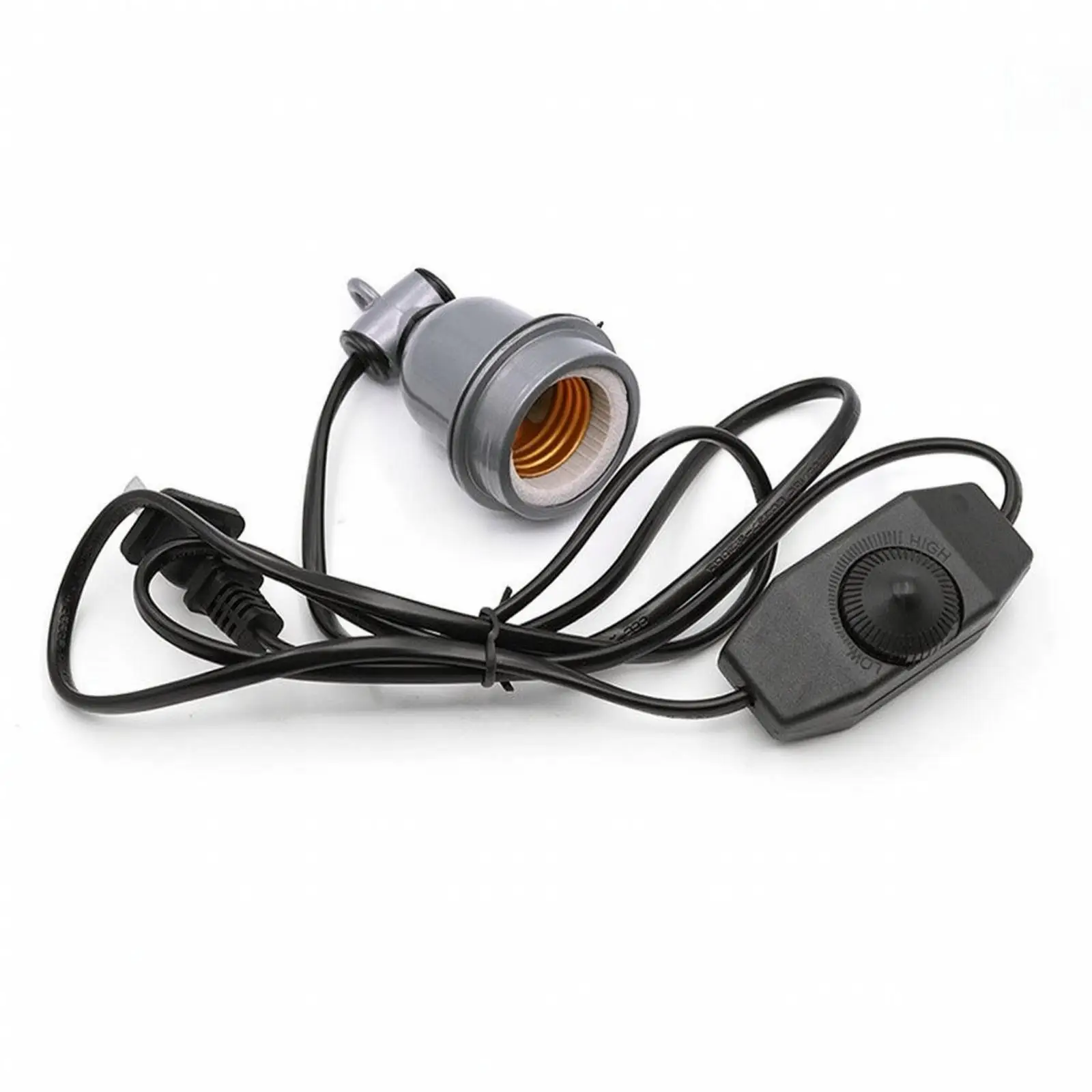E27 Ceramic Heating Lamp Holder with Switch Wire for Piglet Brooder Heat Bulb Setup