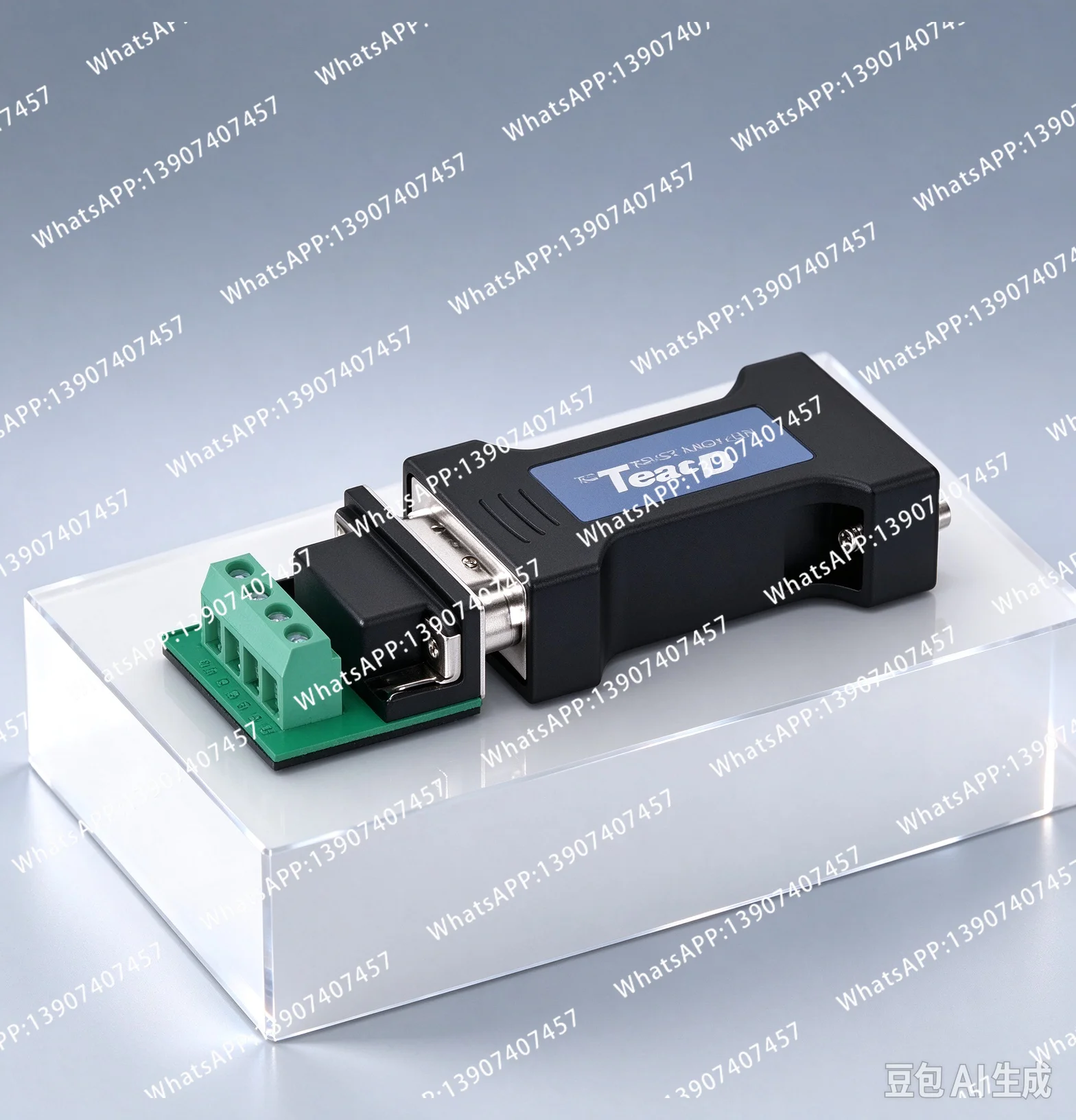 Industrial Passive Bidirectional RS232 to RS485 Converter, Model 9000