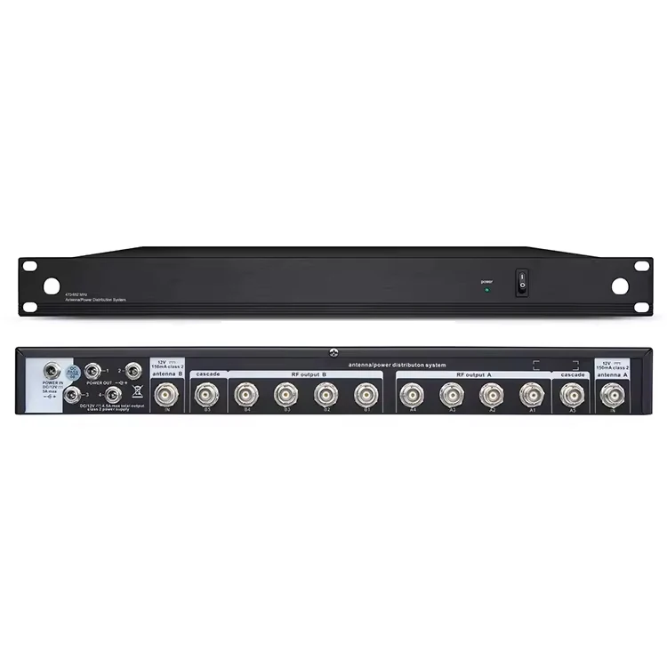 UA844 Professional Microphone Amplifier 10 Channel Antenna Distribution System