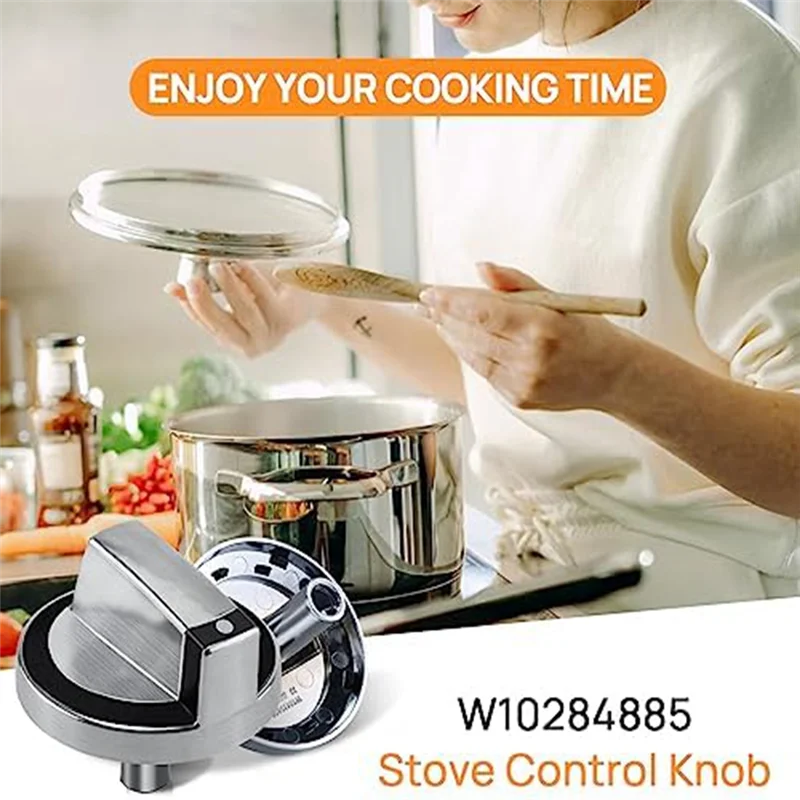 جديد دبليو 10284885   استبدال مقبض الموقد، مناسب لمجموعة غاز الدوامة/الموقد/الفرن، يستبدل WPW 10284885   AP 6018699   PS 11752001