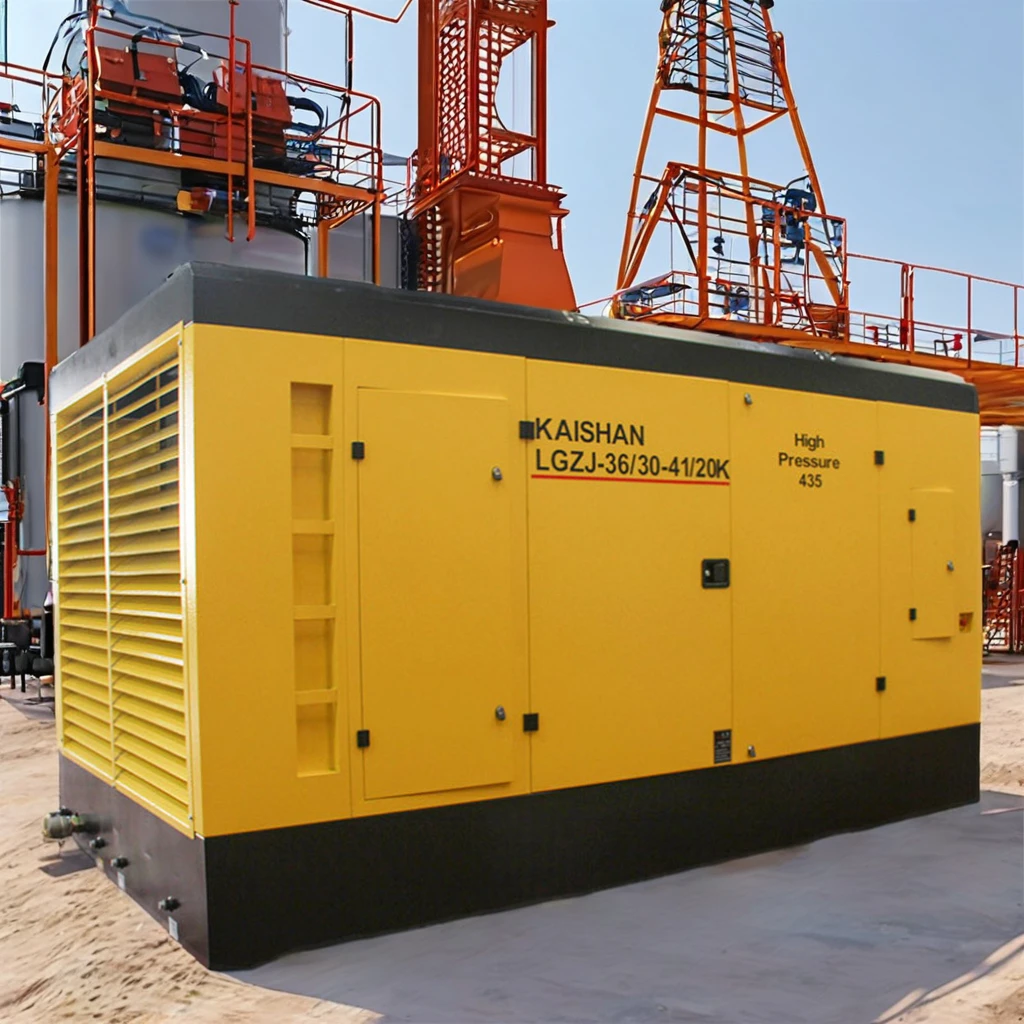 KAISHAN ZJ-36/30-41/20K Towable Twin  Engine Screw Air Compressors for Well Mine Drilling Rigs