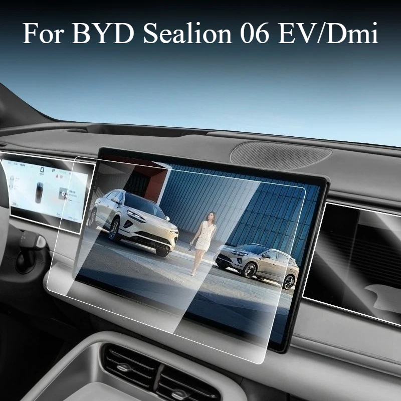 For BYD Sealion 06 EV/Dmi Navigation Tempered Film Screen Protector Central Control Instrument High Modification Accessories
