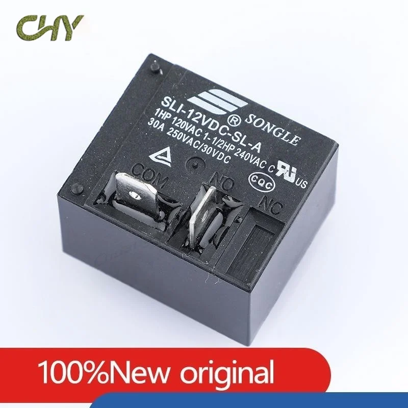 20Pcs Originele Nieuwe Relais SLI-05VDC-SL-A SLI-12VDC-SL-A SLI-24VDC-SL-A 30A 4PIN 5V 12V 24V Power Relais Vervangbare HF2160-1A-12DE