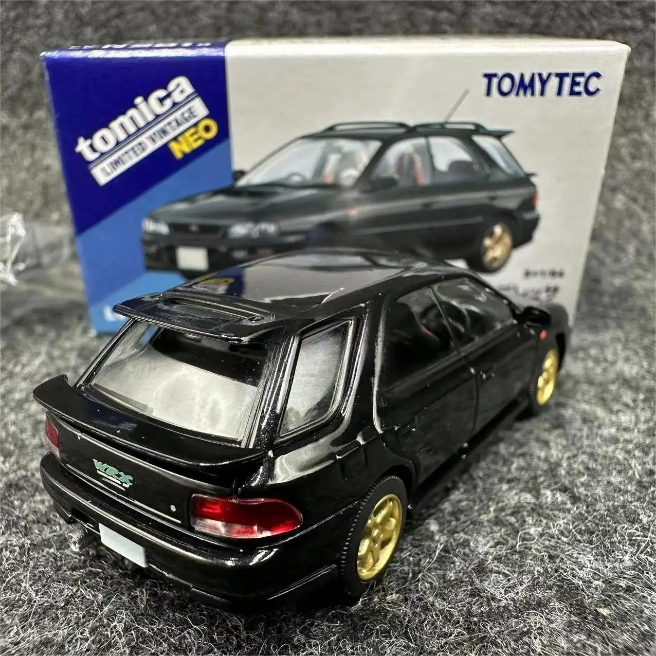 2403 tomytec tomica tlv LV-N281d wrx sti schwarz druckguss legierung auto modell sammlung display geschenk