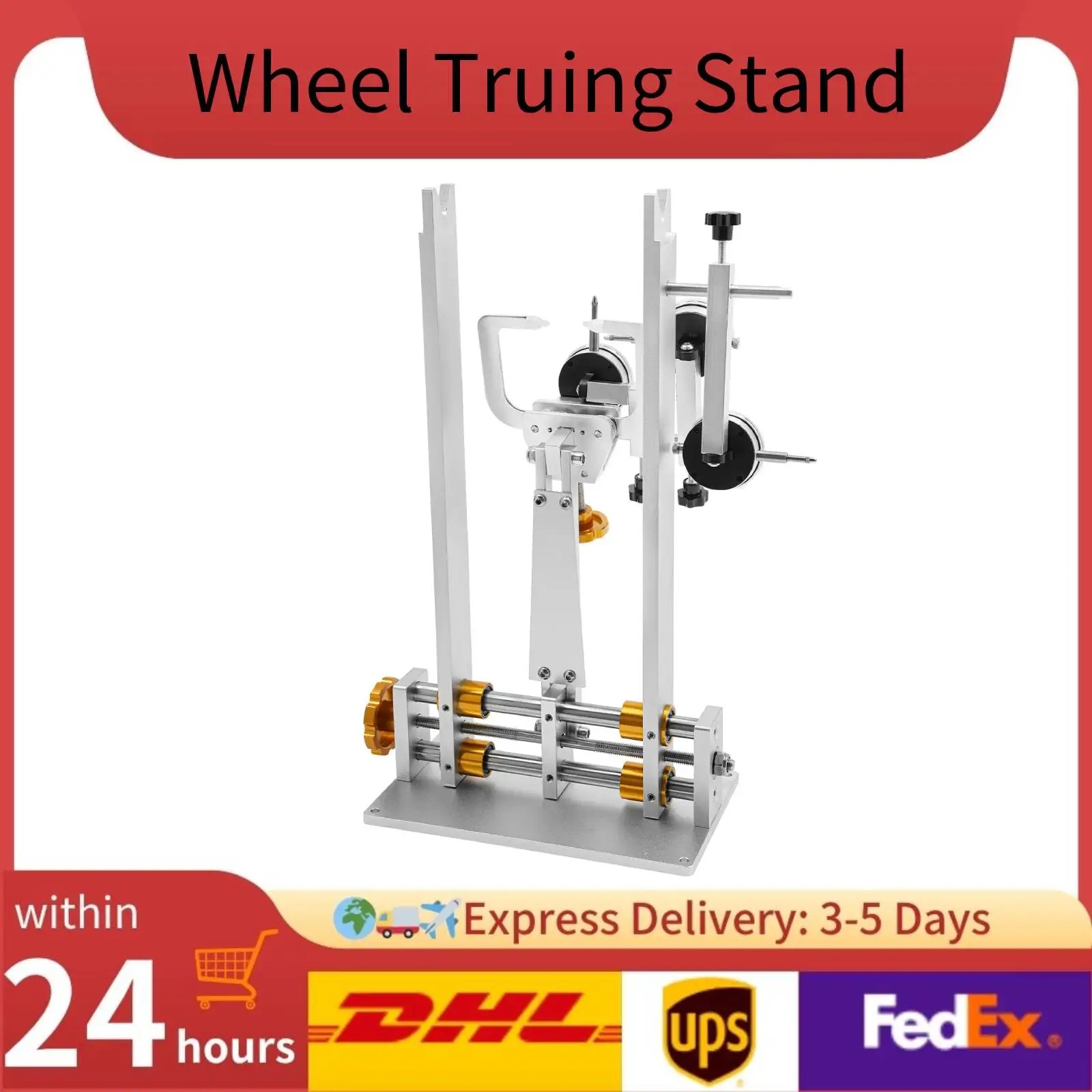 

Professional Wheel Truing Stand Adjustable Bicycle Wheel Repair Bracket Aluminum Alloy Bike Calibration Stand Rims Correction