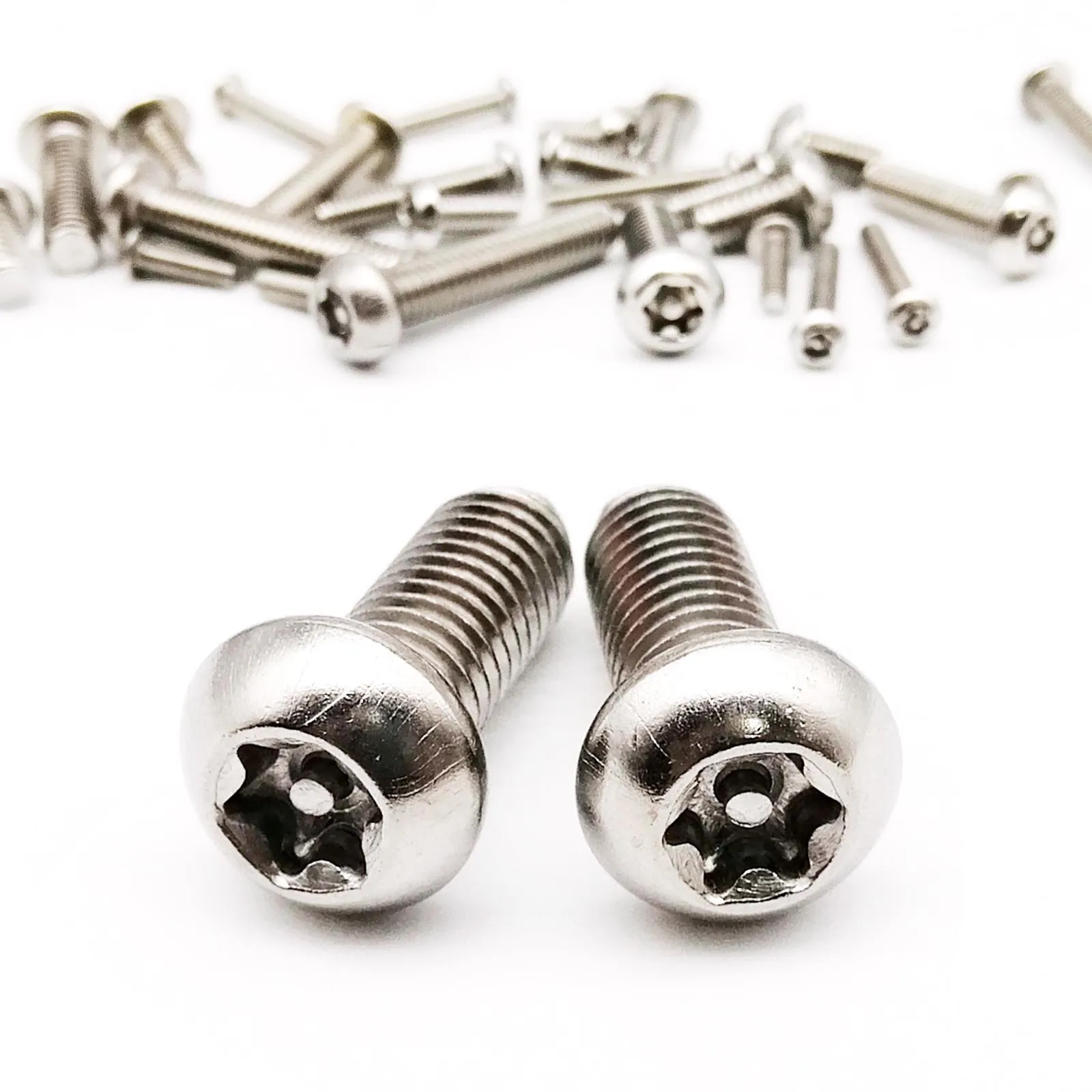 HZYUEGOU M2 bis M8 304 A2-70 Edelstahl Sechs-Löbiger Torx-Knopfkopf mit Säulenbolzen Manipulationssichere Sicherheitsschraube – Detail 7