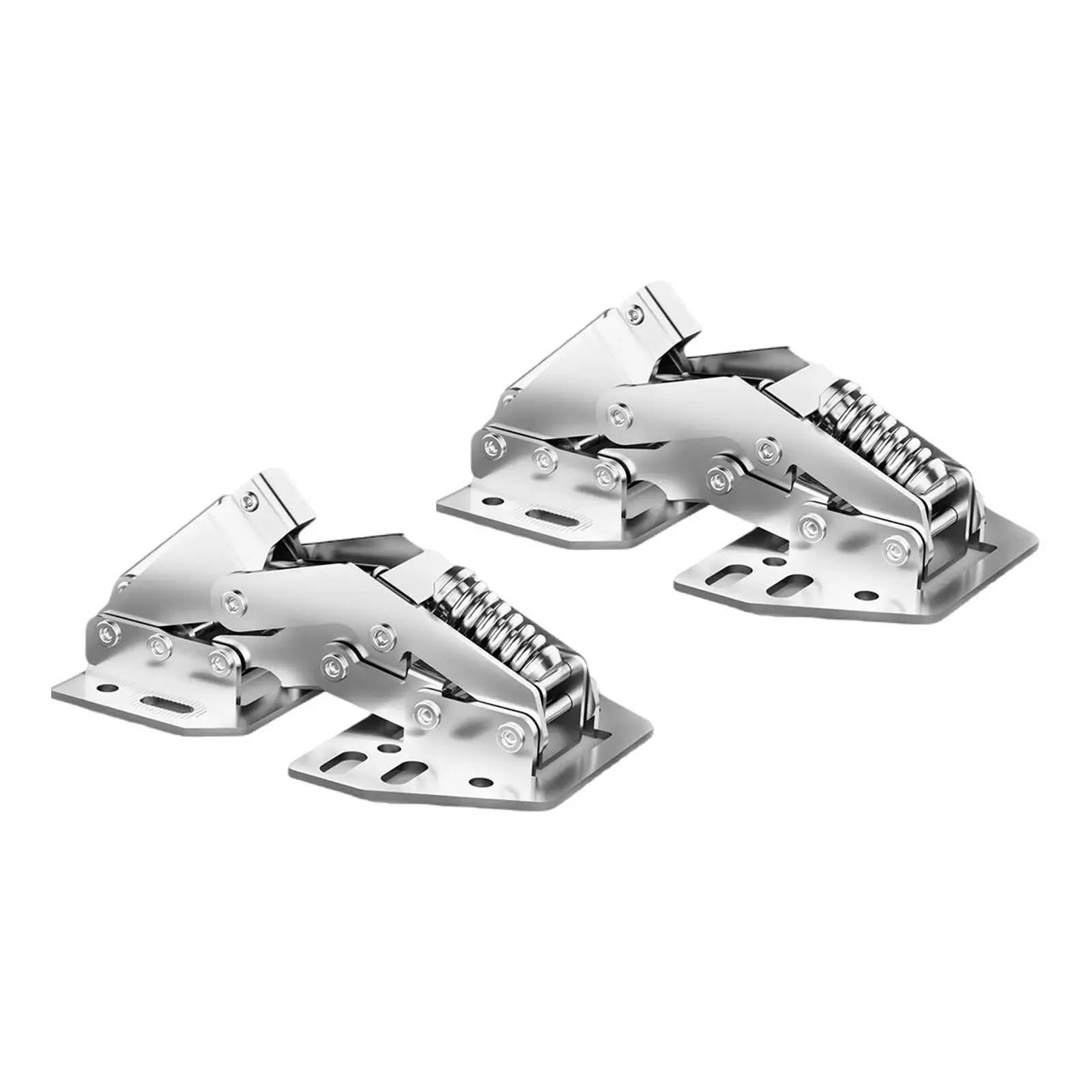 2x RV Cabinet Door Hinges Soft Close Wardrobe Kitchen Vehicle Cupboard Spring Loaded for Van Boat Trailer Camping Camper