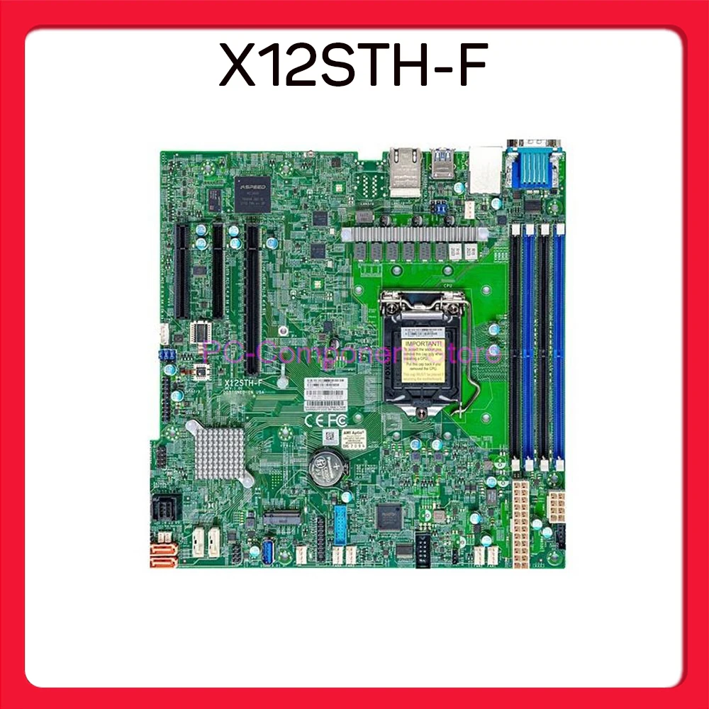 

Server Motherboard For Supermicro C256 PCIe4.0 SGX Support E-2300 X12STH-F