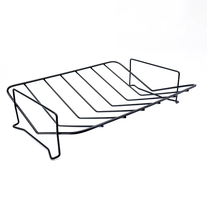 Non-stick Grilled Chicken Tray Square Binaural Handle Red Carbon Steel Turkey Tray Kitchen Oil-drained Grilled Fish Outdoor