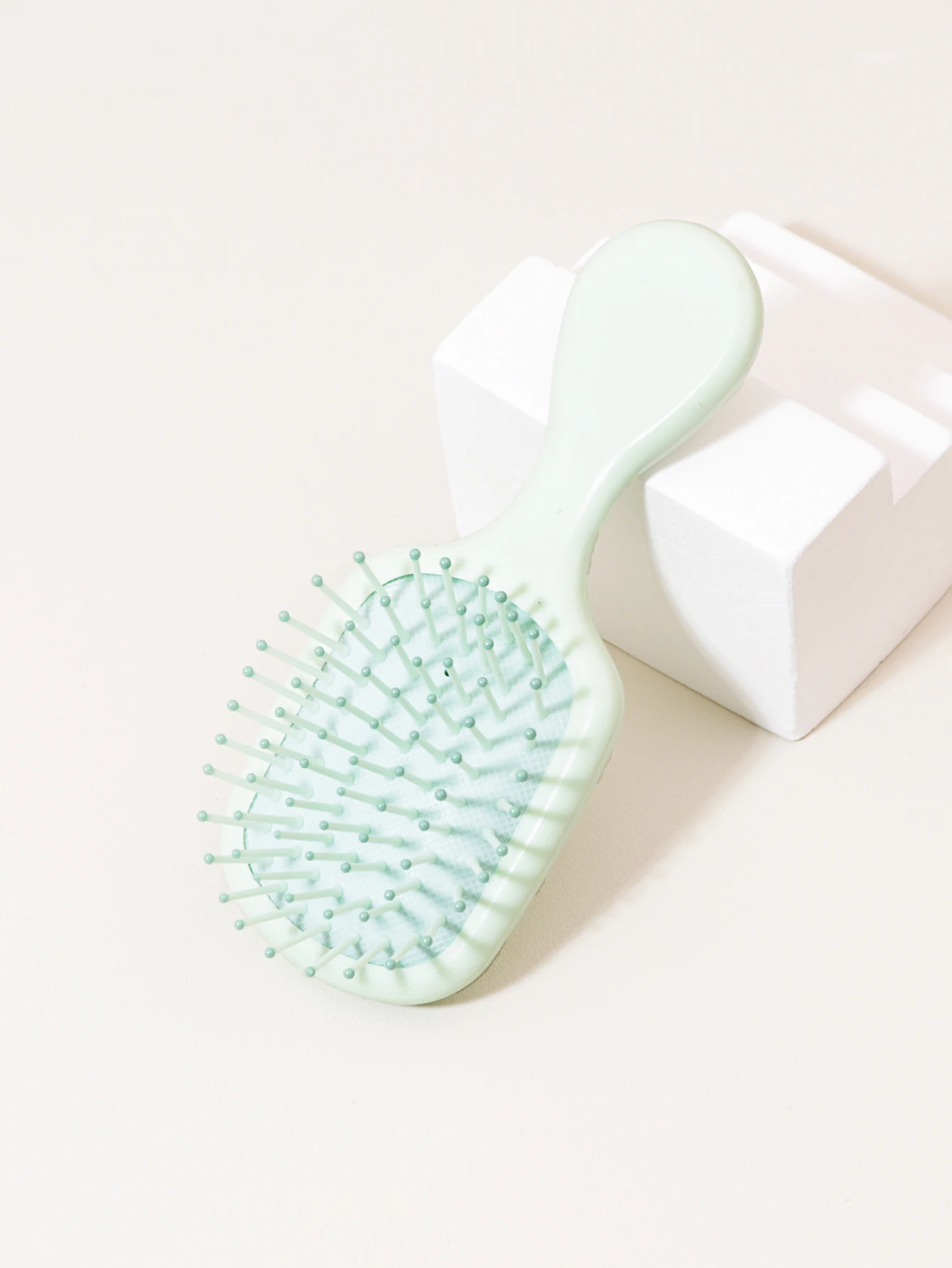 Mini Massage Hair Brush, Travel Paddle Brush for Real Hair Wigs