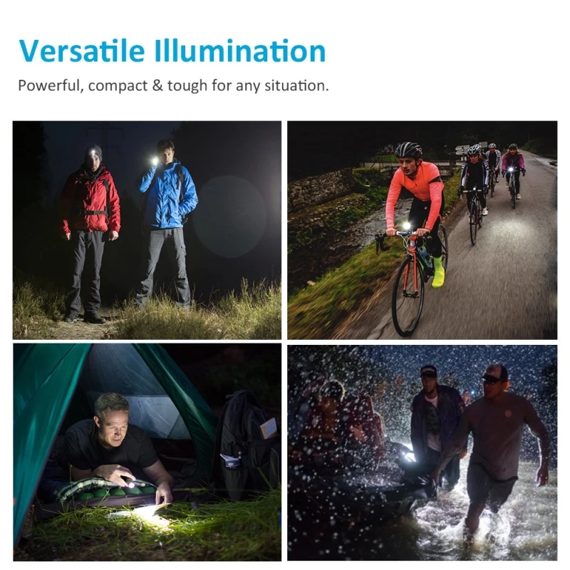 Powerful LED Flashlight 5 Lighting Modes 18650 Rechargeable Flashlights Zoomable Torch Waterproof Aluminium Alloy Flash Light