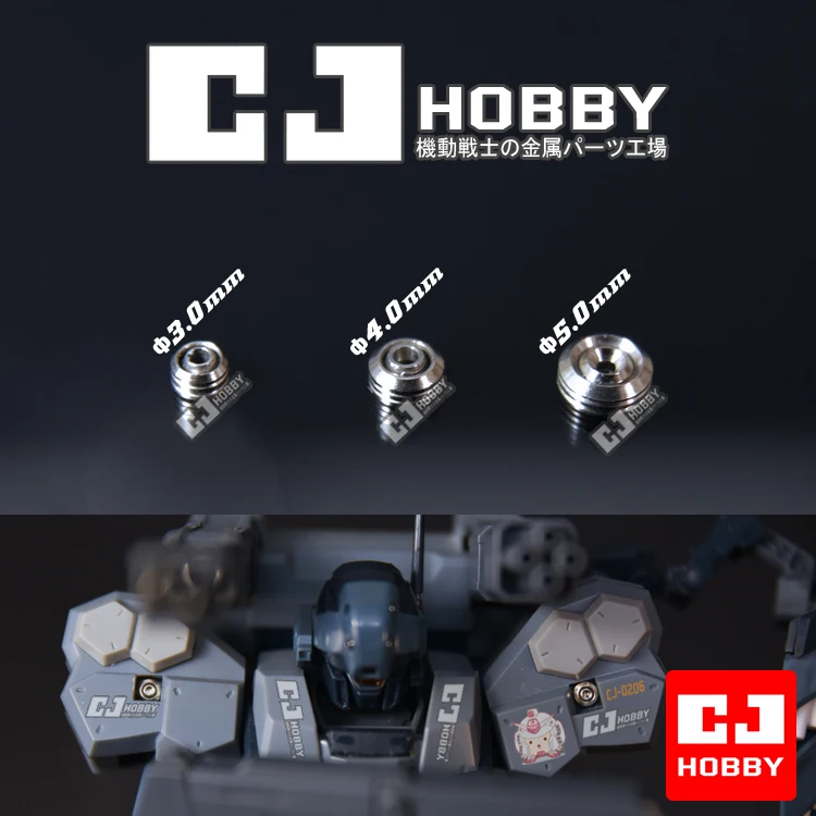 CJ HOBBY 3mm-5mm Metal Ring Vent Hole Parts for Model Action Figures Detail Building Tools Hobby DIY Accessories CJ-0205-07