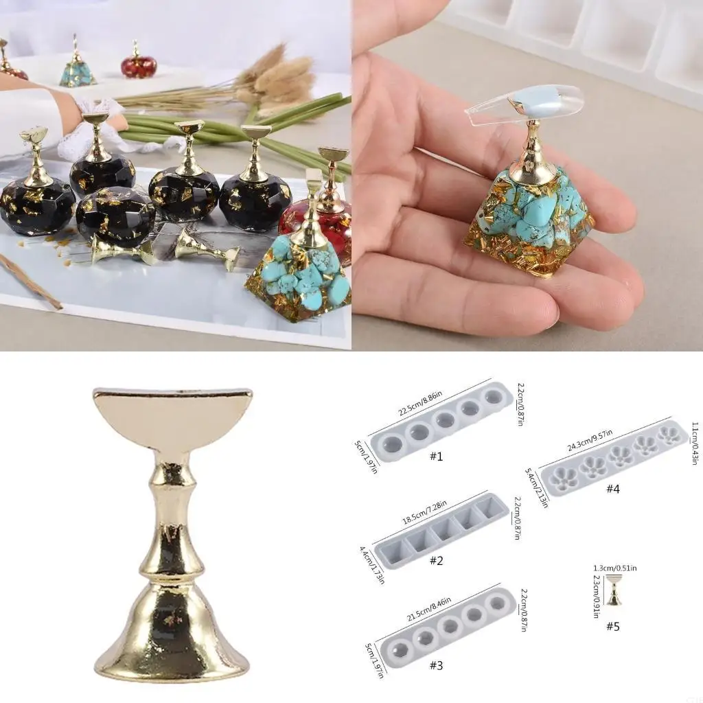 Resin Practice Stand Base Mold Resin Casting Practice Holder Mould