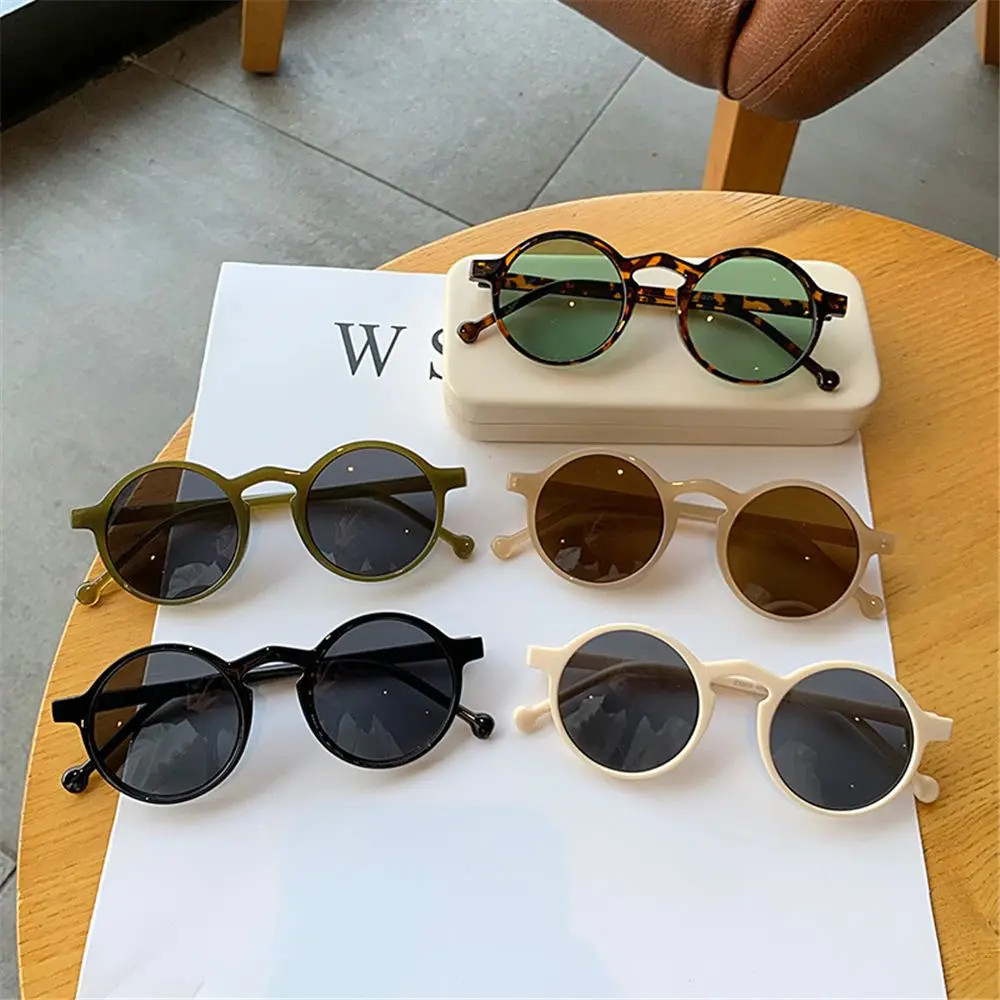 Retro Round Sunglasses for Women Brand Designer Vintage Small Frame Sun Glasses Fashion Korean Style Eyewear UV400