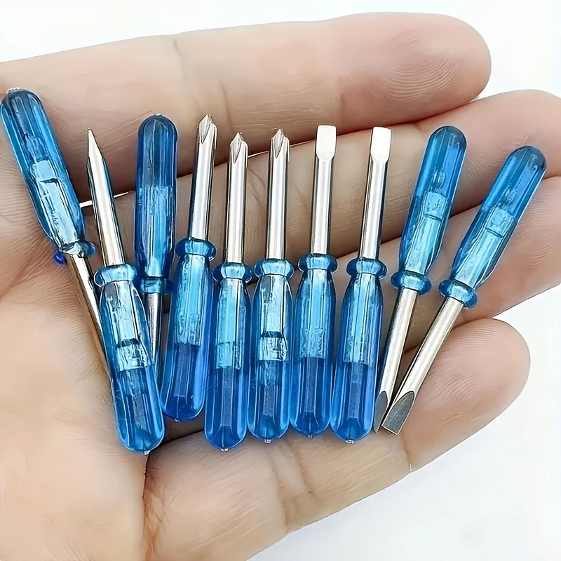 10PCS Mini Screwdriver Set 2mm Flat and Phillips Small Repair Tools for Toys DIY Crafts Hobby Projects