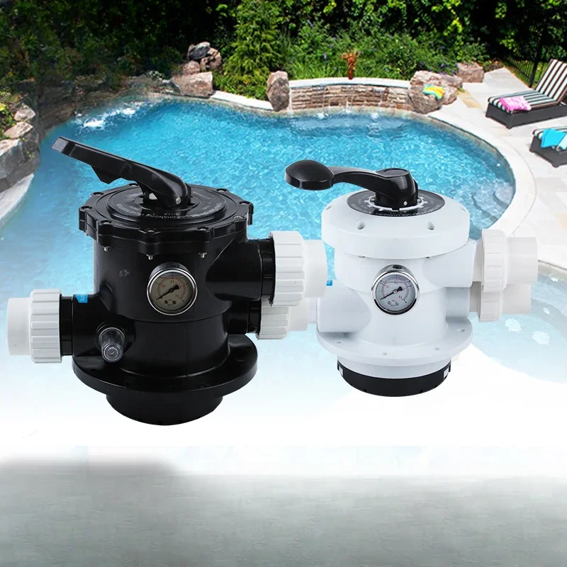 Swimming pool filtration sand tank head, pool top filtration circulation sand tank, multi-directional valve sand tank head