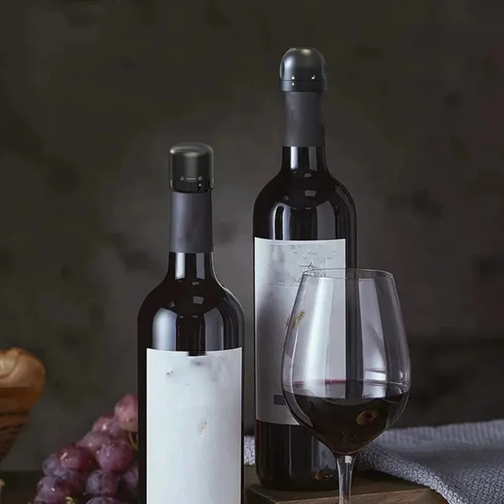 Leak for proof for Bottle Cap Wine Bottle Stopper Rotary Locking Mechanism Airtight Isolation Design 4 Steel Balls Inside