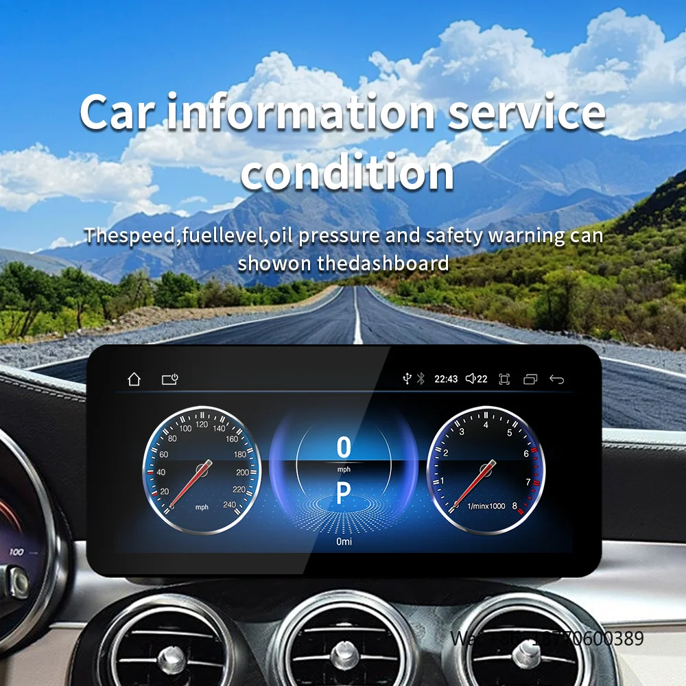Factory Price Android Car Radio Multimedia Player for Mercedes Benz C Glass W205 GLCX253Multimedia Wireless CARPLAY Android AUTO
