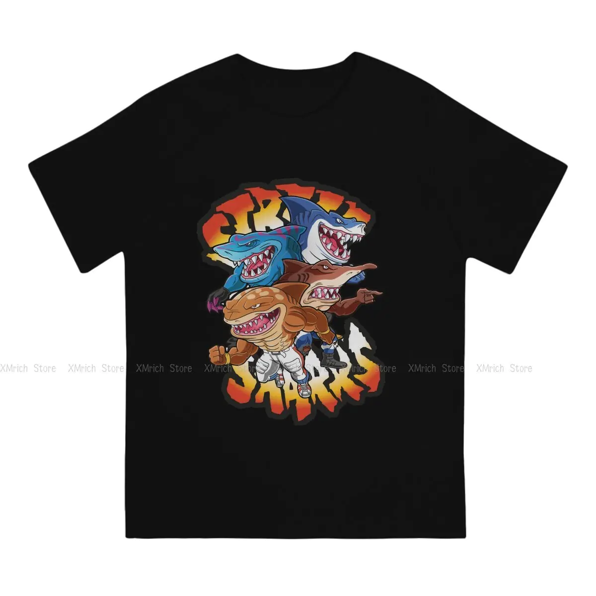 Street Warriors Essential Unique TShirt Street Sharks Jab Animated Leisure T Shirt Hot Sale T-shirt For Men Women