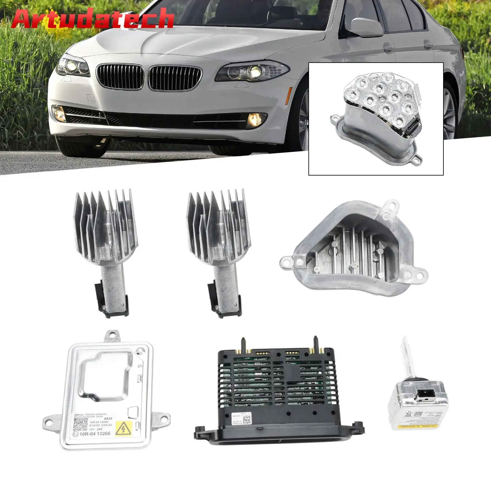 

Artudatech Xenon Ballast Kit 7237647 For BMW 5 series 528i 535i 550i 2011 2012 2013 with TMS Car Accessories