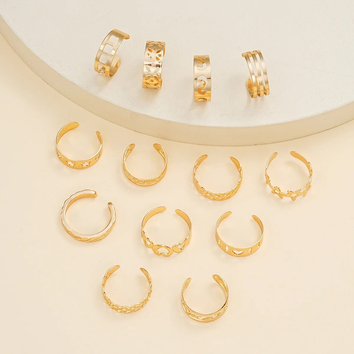 

Beach Sle Women's Foot Jewelry Set of 3 Foot Rings Faionable Accory ex Footwear Decoration Ele And Sli
