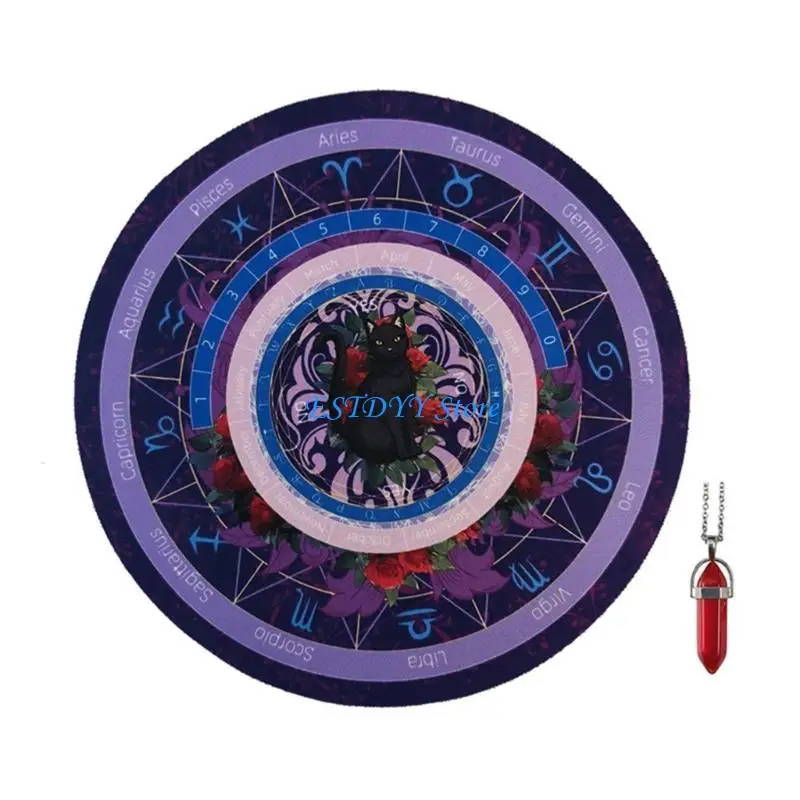 

G6DE Davination Mat с ожерелищным ожереционным ожерельем в дозе кристалля.