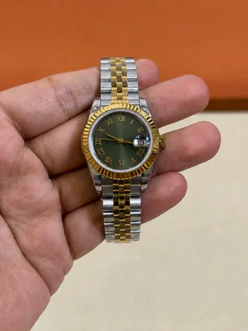 Customized 1:1 small 28mm size women's mini watch luxury brand business gold stainless steel ladies fashion mechanical watches