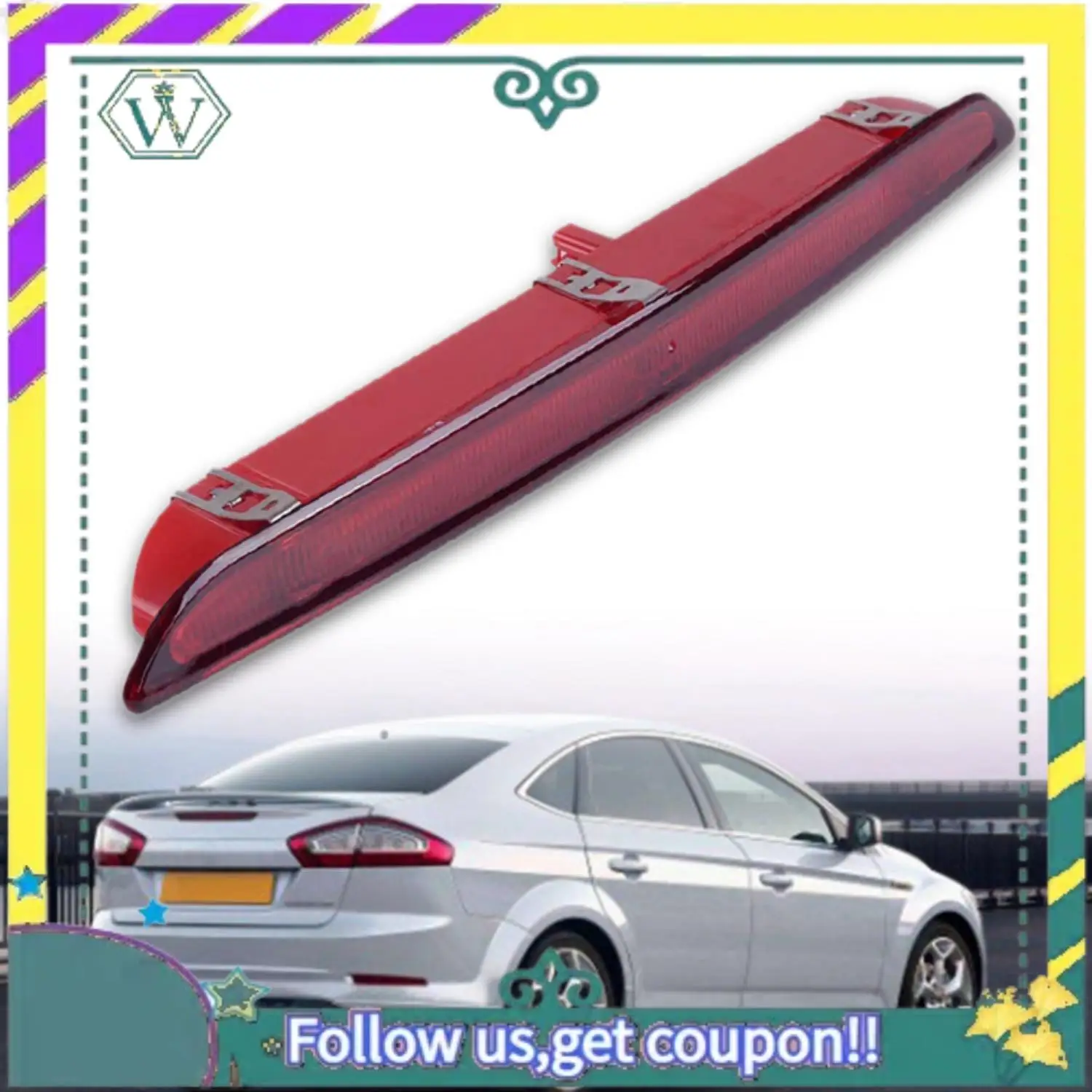 A82U-Third High Mount Brake Rear Stop Tail Light Lamp For Ford Mondeo 2011-2013 Brake Light Tail Light