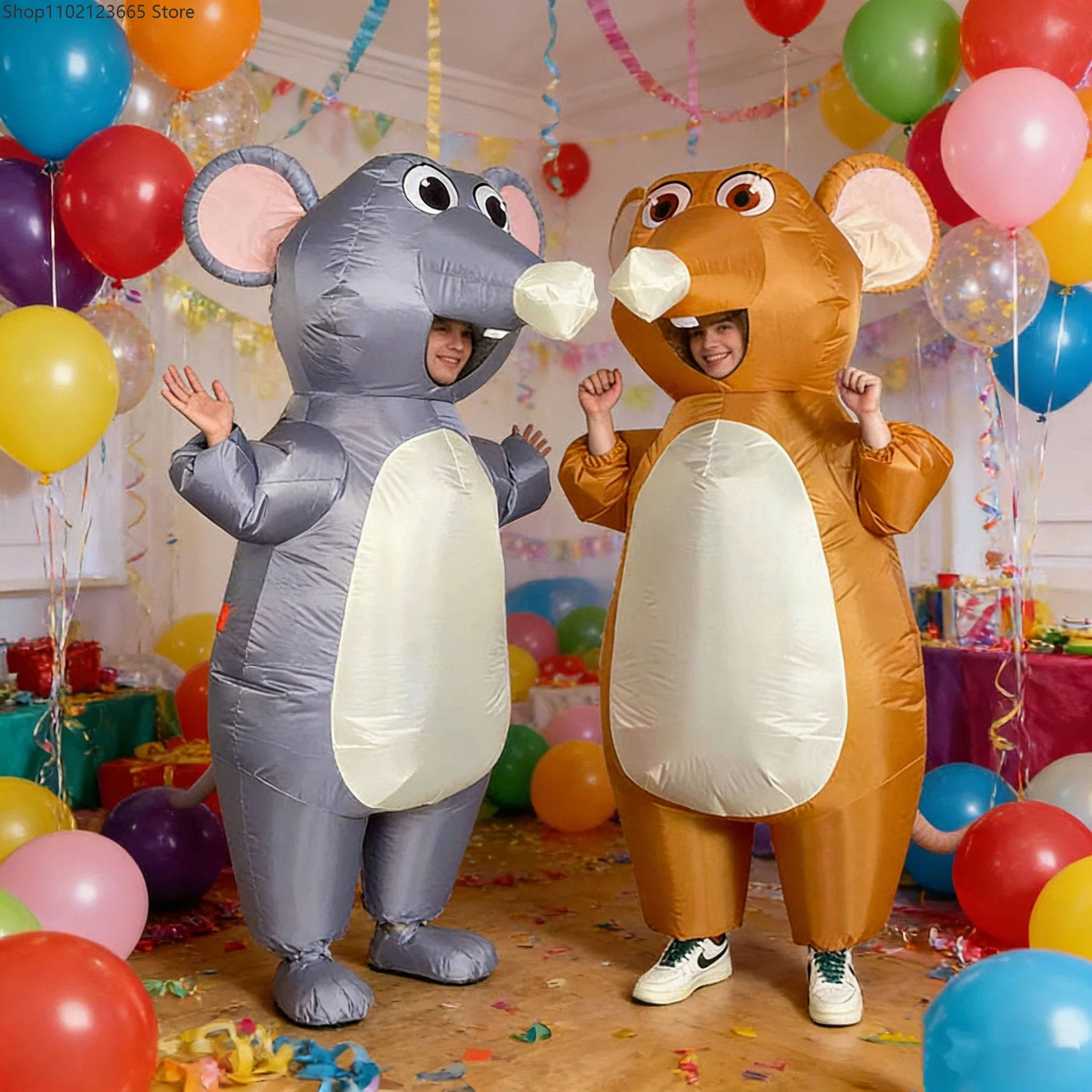 

Adult Blow Up Mouse Costume Inflatable Rat Animal Suit For Halloween Cosplay Party Fun Fancy Dress Giant Mascot Outfit 2026