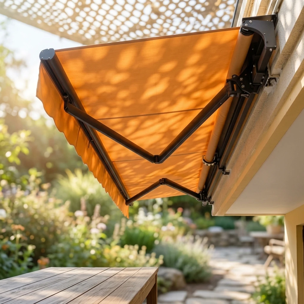 Large Extension 5m Retractable Awning Aluminum Sunshade Canopy for Shops Villas High End
