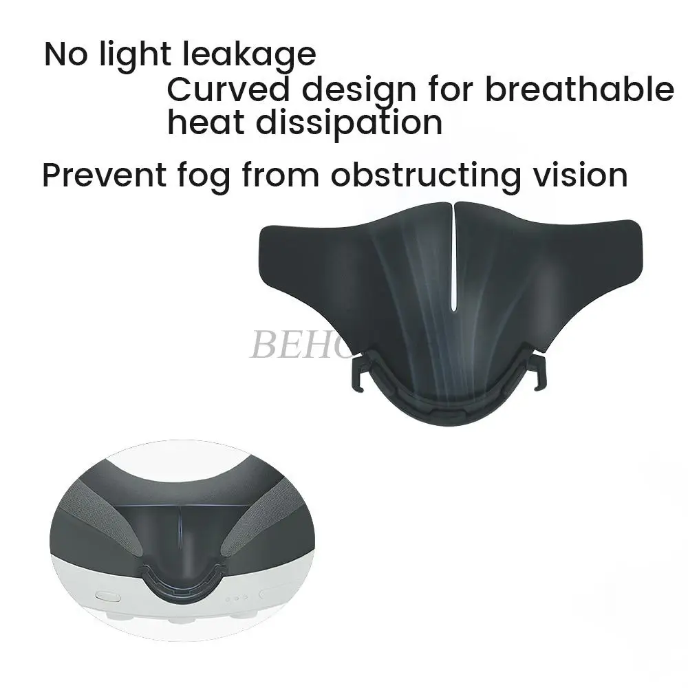 Silicone Blackout Nose Rest para Meta Quest 3, Nariz Ponte Capa Protetora, Durável Silicone Nose Pad, VR Acessórios