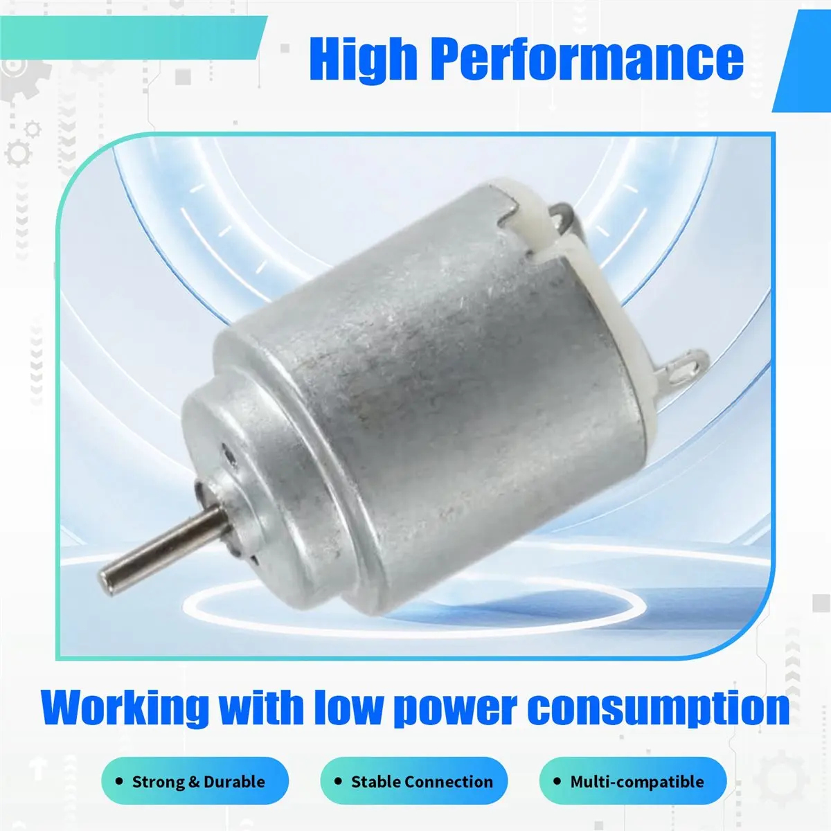 ABLG & 6-12V 3000 RPM Cylindrical DC Shaft Motor for Smart Cars