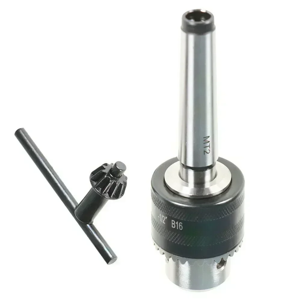 5/64'' To 1/2'' Drill Chuck Tool With MT2 Morse Taper Arbor And Key For Lathe